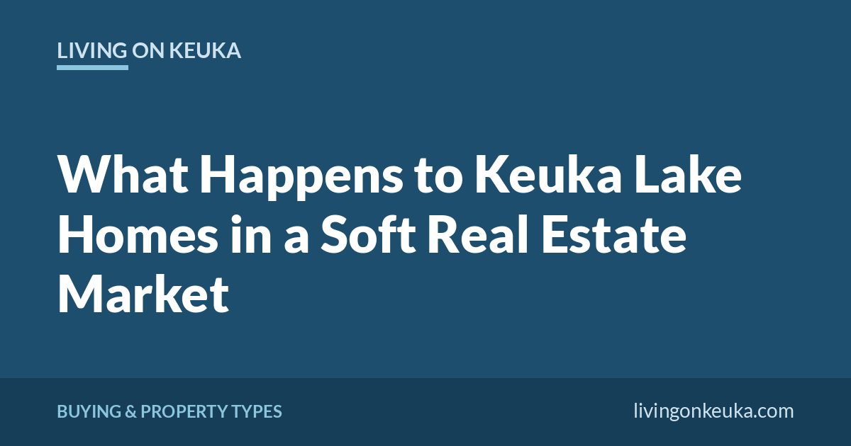 Living on Keuka title card: What Happens to Keuka Lake Homes in a Soft Real Estate Market